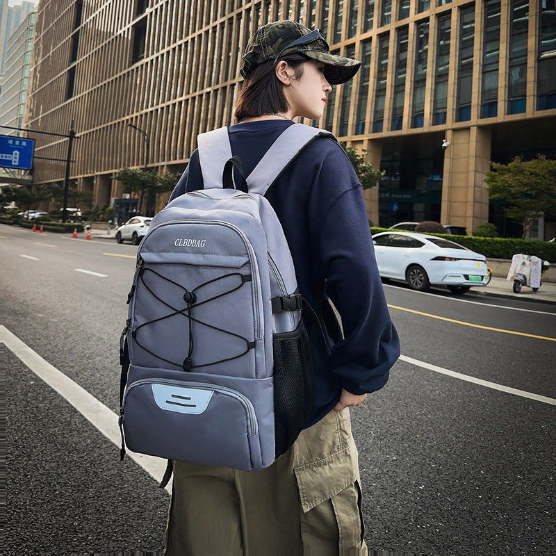 Cross-border backpack New casual versatile lightweight fashion backpack Lightweight large-capacity college student schoolbag
