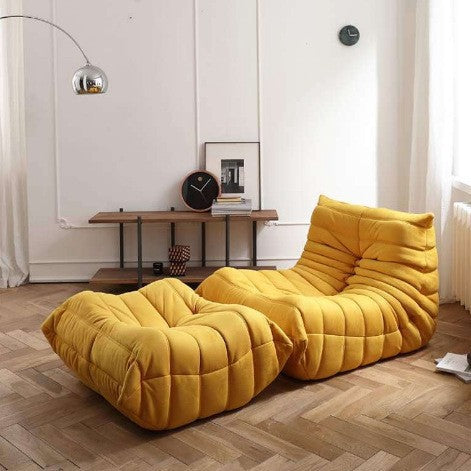 Foshan factory personalized processing casual lazy sofa caterpillar single chair balcony sofa tatami lounge chair