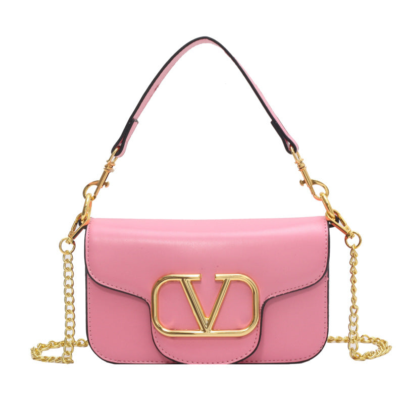 Zhao lusi's same style bag for women new arrival 2024 small square bag net cross-border crossbody women's letter crossbody bag