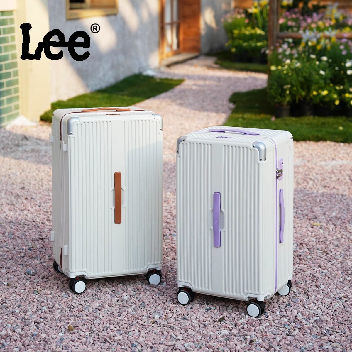 Lee wide tie rod 5 wheels luggage large capacity 28 inch checked box 37 minutes travel password box 20 inch trolley case