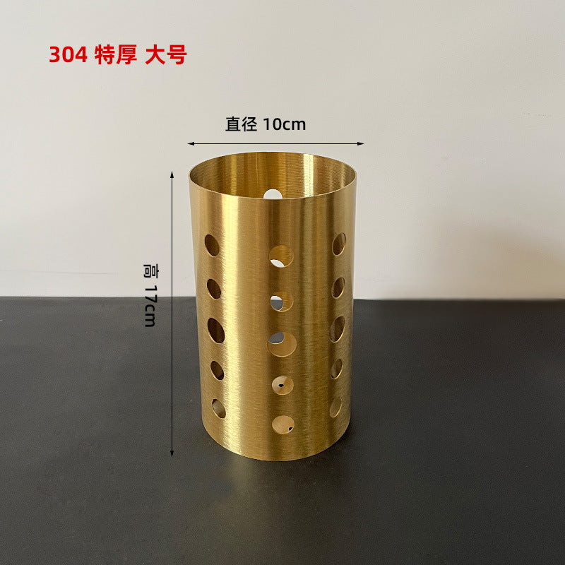 304 thickened storage tube stainless steel chopstick tube kitchen multifunctional chopstick cage for home drain chopstick bucket suit