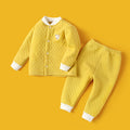 Baby heattechsuitfall and winterpure cotton male baby autumn clothing female baby intimatesspring & fallthickenedcardigan autumn clothes and autumn pants