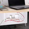 Under-desk cable management basket, power strip organizer, desk bottom cable hub, cable raceway, storage rack, cable tray, nail-free, no-trace