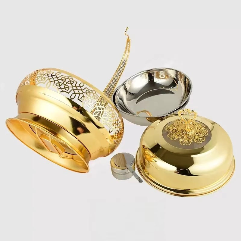 Golden stainless steel buffet warmer - 8l hotel wedding banquet buffet stove - ready to ship