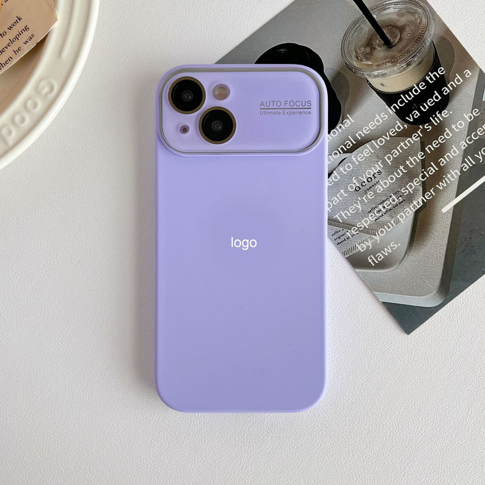 Premium large view camera lens protector case for apple 15 pro max, 12, liquid silicone iphone 13 & 14