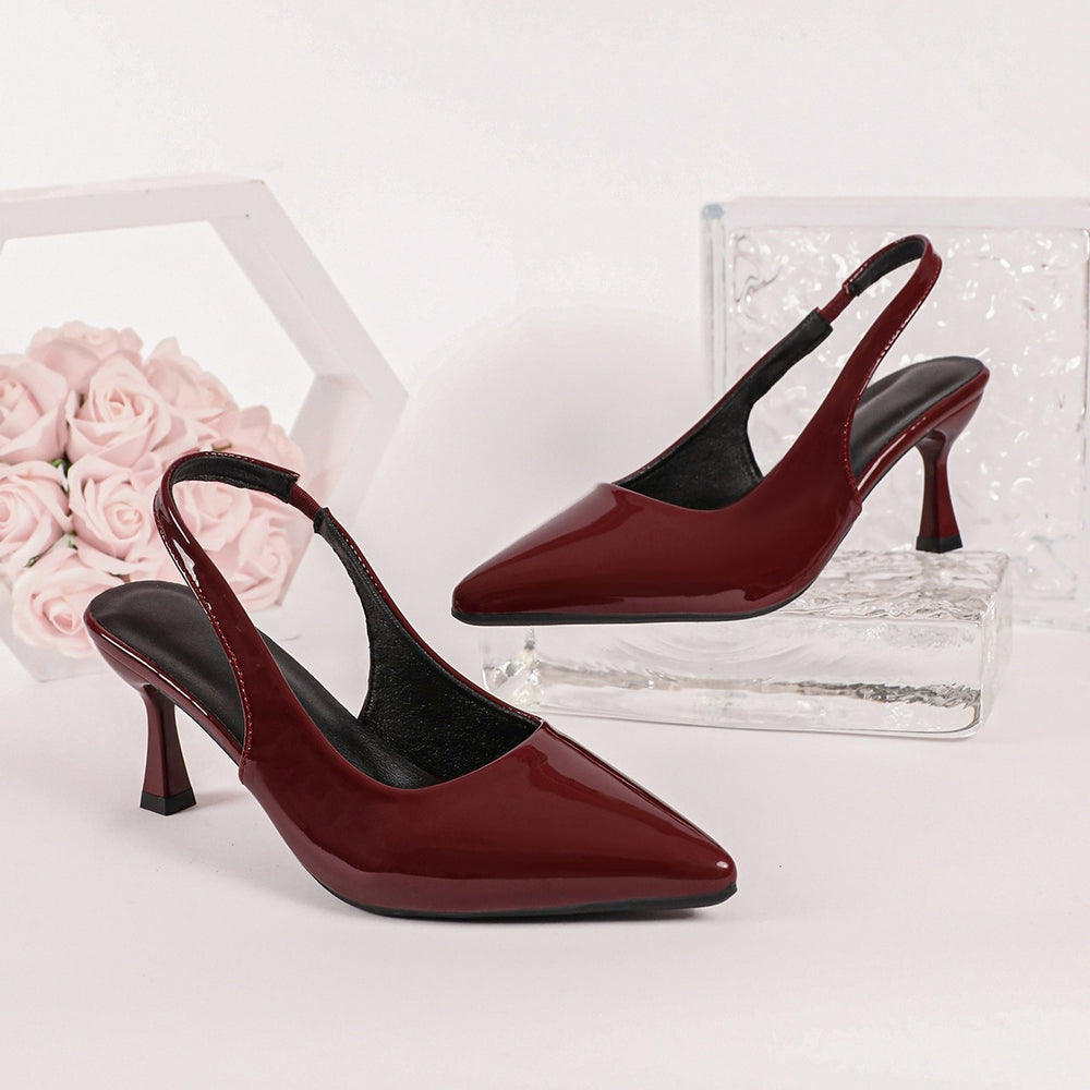 Pointed-toe export high heel sandals women's  new cross-border thin heel plus size fashion baotou back hollow sandals wholesale
