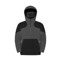 Unisex ykk zipper wear-resistant breathable hiking jacket - triple-proof heat-sealed color block hooded windbreaker daw056