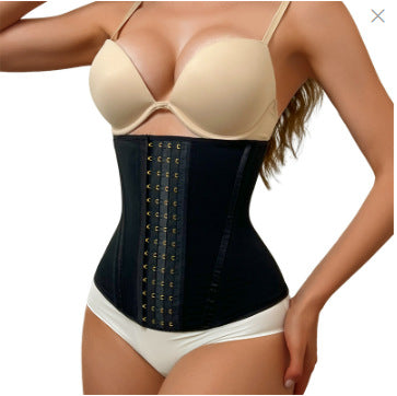 High-tech comic book style waist trainer: tummy control, compression, slimming design with breathable fabric for firming and shaping