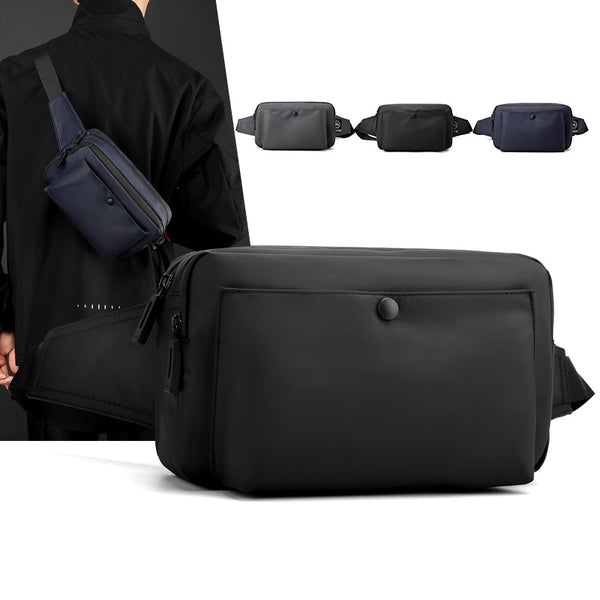 WEPOEWR New Trendy Brand Breast Bag Men's Portable Fanny Bag Simple Crossbody Bag Street Trend Shoulder Bag