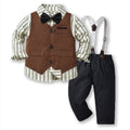 Spring & fallkids suit suit handsome boy flower girl vest dress baby boy first birthday medium big child suit