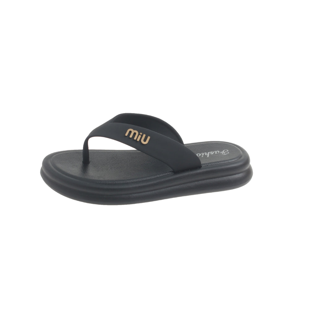 2026 new women's flip-flops - summer outdoor anti-slip thick-soled beach sandals - flat flip-flops for women