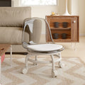 For homemovable backrest small chair pulley stool universal wheel small stool kids plastic backrest chair with wheels