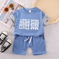 Kids' summer short-sleeve outfit:  new collection for boys and girls - casual summer clothing, baby t-shirt and shorts two-piece set