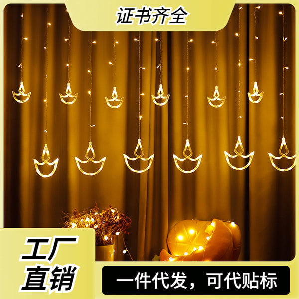 Manufacturer wholesale led lights India Diwali decorative lights Festival of Lights curtain lights Diwali festival lights string