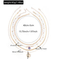 European and american round tag necklace wholesale niche trendy devil's eye multi-layered cold hip-hop style clavicle chain