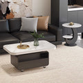 Rock slab coffee table rectangular italian normcoreaccessible luxury coffee table small apartment coffee table living room for home coffee table small apartment