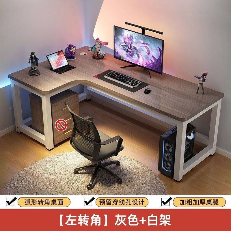 Computer desk desktop home electric competitive table and chair bedroom corner office table student study table new chinoiserie large desk