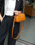 Genuine leather crossbody bag - 2024 spring/summer versatile fashion handbag - fresh & chic top grain cowhide premium small square bag