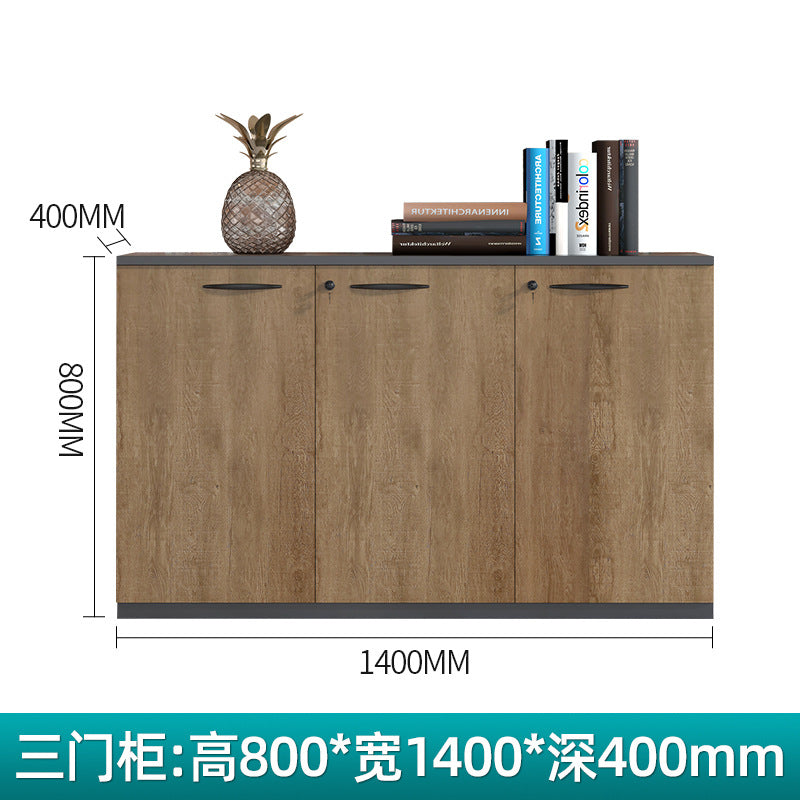 File cabinet low cabinet office storage cabinet drawer with lock information cabinet floor cabinet tea cabinet wooden