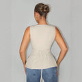 fashion summer slimming versatile v-neck casual sexy slim-fit tank top