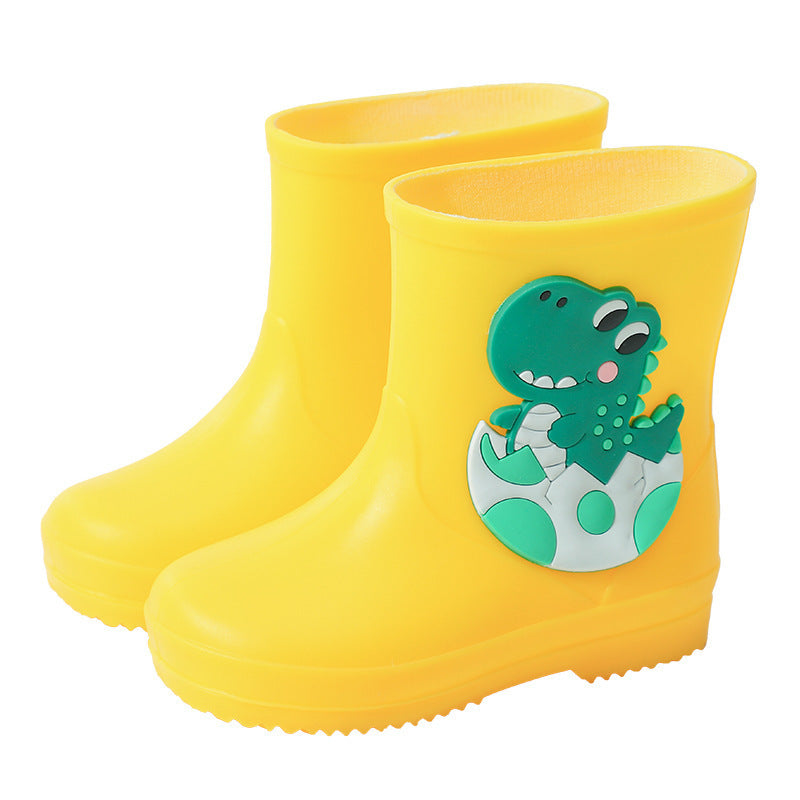 New kids' rain boots: cute cartoon designs for boys and girls - waterproof rubber boots for toddlers, preschoolers, and students