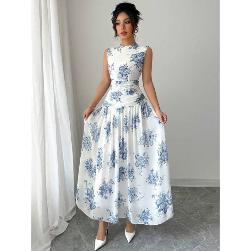 Ebay european and american cross-border foreign trade women's dress mid-length skirt