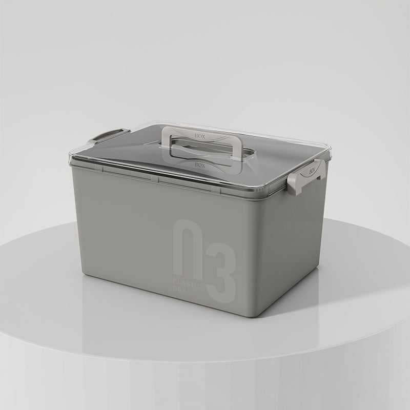 Optional color storage box Household solid color plastic PET finishing box Snacks clothes storage custom storage box