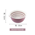 Double-layer sink drain basket six-piece set kitchen living room for home fruit washing plate casual plastic rice washing basket