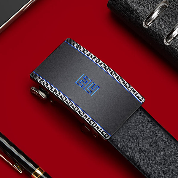 Emperor Paul Belt Men's Leather Automatic Buckle Belt Men's Alloy Fashion Casual Belt Men's Premium Sense Wholesale