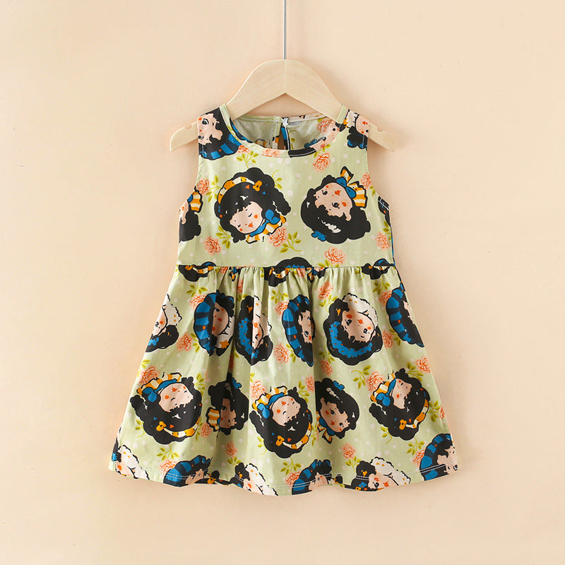 Bella treehouse children's wear baby princess dress girls' dress toddler summer outfit  new children's skirt pure cotton