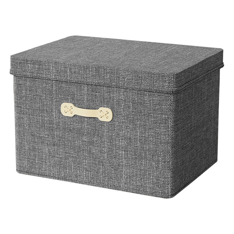 Large clothes storage box, household wardrobe, clothing finishing box, large capacity layered folding, covered storage box.