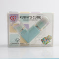 Rubik's cube brush - aqua blue - 2-in-1 set - blister pvc packaging