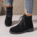 plus size women's boots new arrivalfashion short boots women's thick heel round toe boots side zipper british style women's shoes