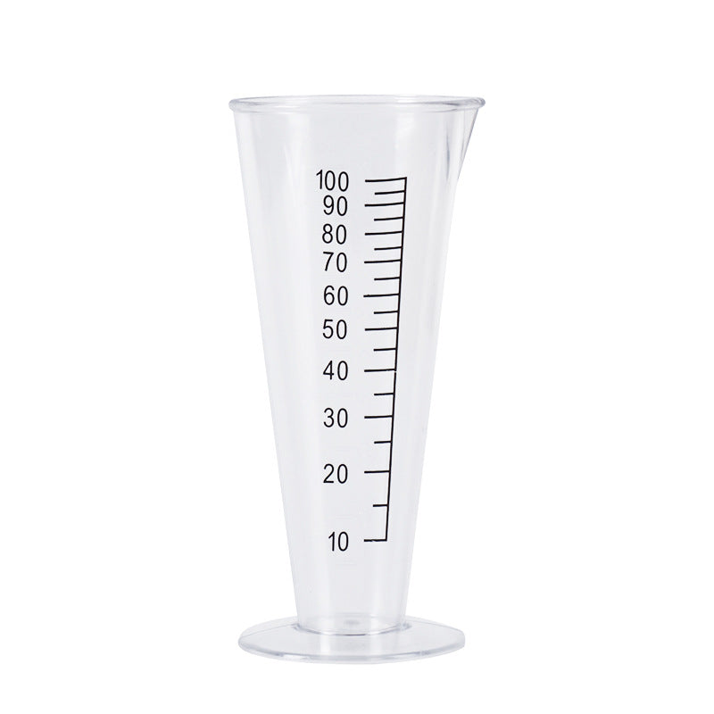 Graduated measuring cup, kitchen food-grade conical measuring cup, 100ml transparent plastic graduated small measuring cup wholesale