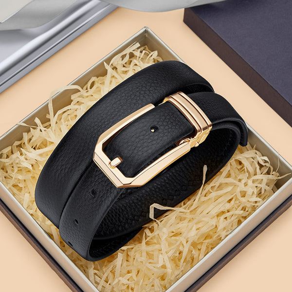 Emperor Paul belt leather women's first layer cowhide fashion versatile pin buckle belt women's decorative jeans belt
