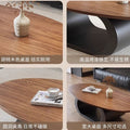 Medieval style creative coffee table oval casual small apartment living room tea table popular special-shaped cut out log tea table