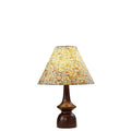 Vintage-inspired solid wood table lamp with floral fabric shade - perfect for bedroom, bedside, b&b, study, and ambiance lighting. direct from the manufacturer