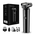 floating veneer magnetic suction 3-blade electric shaver, whole body washable typec fast charging razor wholesale