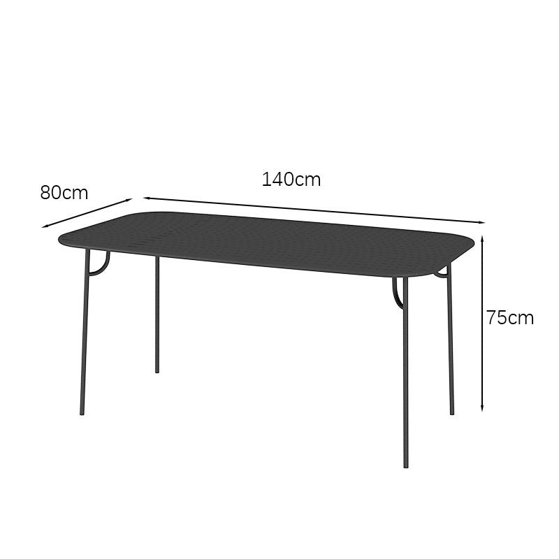 Simple wrought iron open-air table and chair combination balcony courtyard outdoor garden coffee shop milk tea shop outside leisure tables and chairs