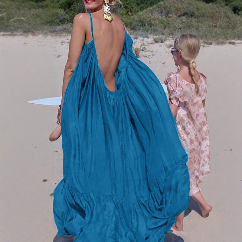 summer new arrivals: european & american style sexy cami dress, maternity beach dress, sleeveless plus size dress