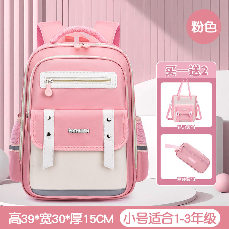 New cloud schoolbag 1-3-6 grade primary school students schoolbag boys and girls reduce the burden of children large capacity backpack