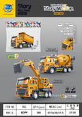 children's inertia fire engineering story car light music early education story machine boy kids toy car model