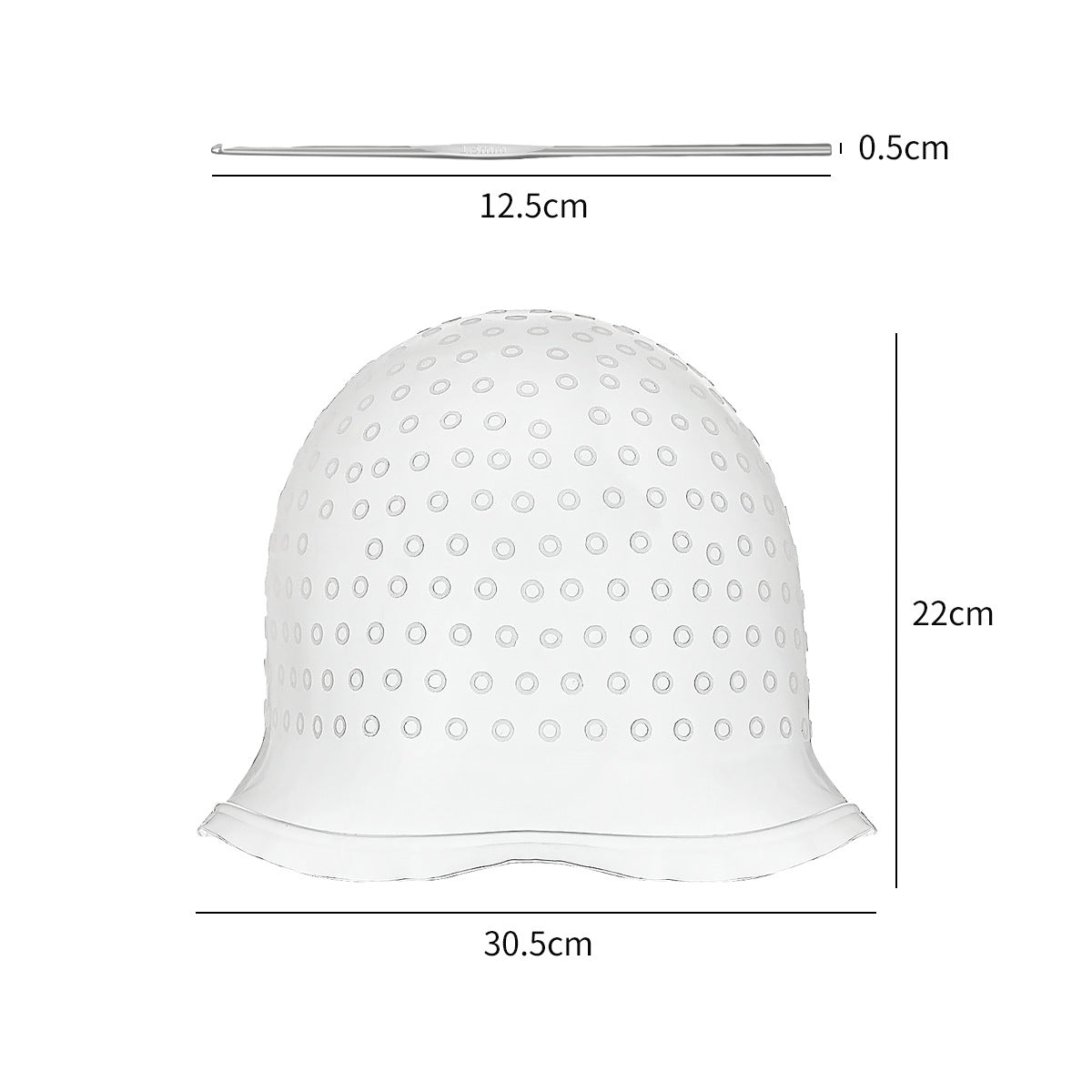 Cross-border silicone highlight cap, highlight artifact, reusable highlight head cover, hair dye cap, hair salon hair tool