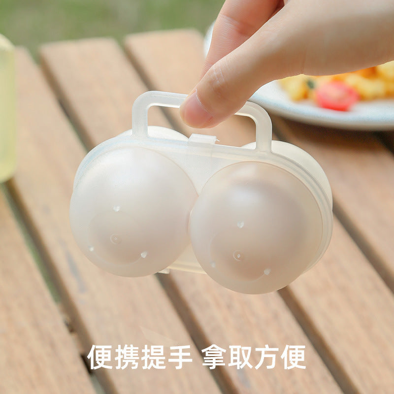 Portable Egg Box Outdoor Storage Box Breakfast Boiled Egg Protection Box Breakfast Egg Shockproof Box Egg Box