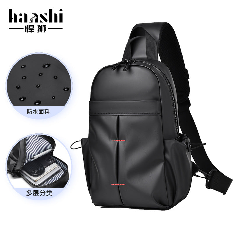 Fashion Men's Breast Bag Premium Casual Women's Crossbody Bag Trendy Lightweight Waterproof Shoulder Bag Travel Shoulder Chest Bag