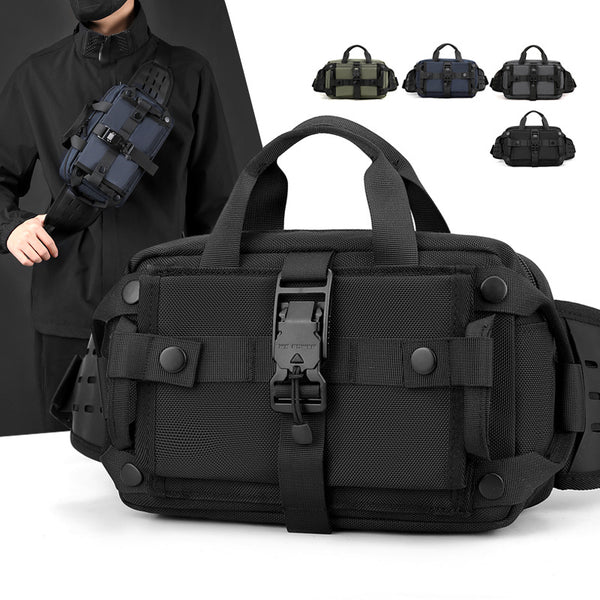 WEPOWER new men's  fanny pack casual trendy brand oblique span bag outdoor sports breast bag waterproof shoulder bag