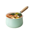 Ceramic saucepan - non-stick, perfect for baby food, instant noodles, and warming milk. suitable for gas and induction cooktops
