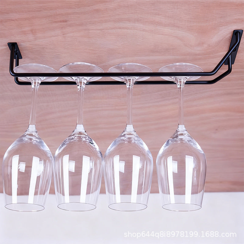 American creative red wine glass rack hanging for home wine cabinet wine glass rack light luxury high-end upside down goblet rack wholesale factory