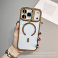 Apple 17promax lens holder magnetic phone case suitable for iphone16 with lens film 15 anti-fall case
