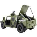 Large hummer simulation military jeep off-road vehicle armored car model inertia children's toy boy birthday gift